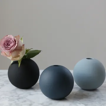 Ball βάζο midnight blue - 8 cm - Cooee Design