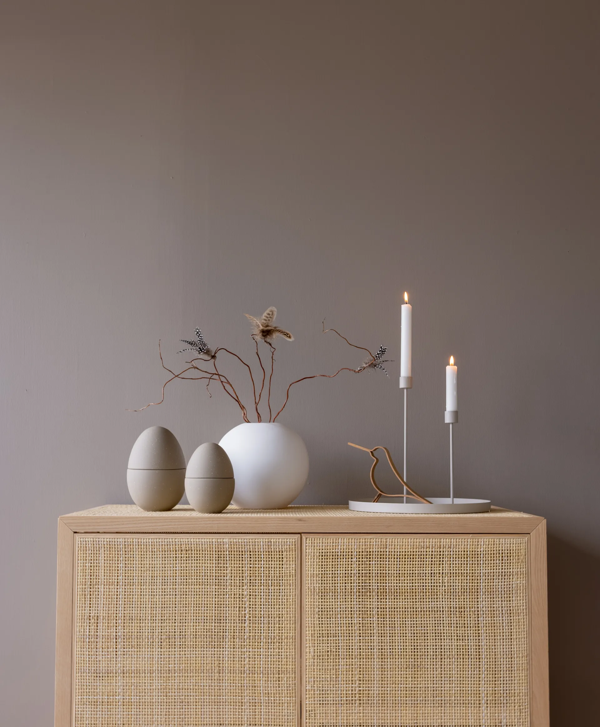 Bonbonniere μπολ 18 εκ., Sand-shell Cooee Design