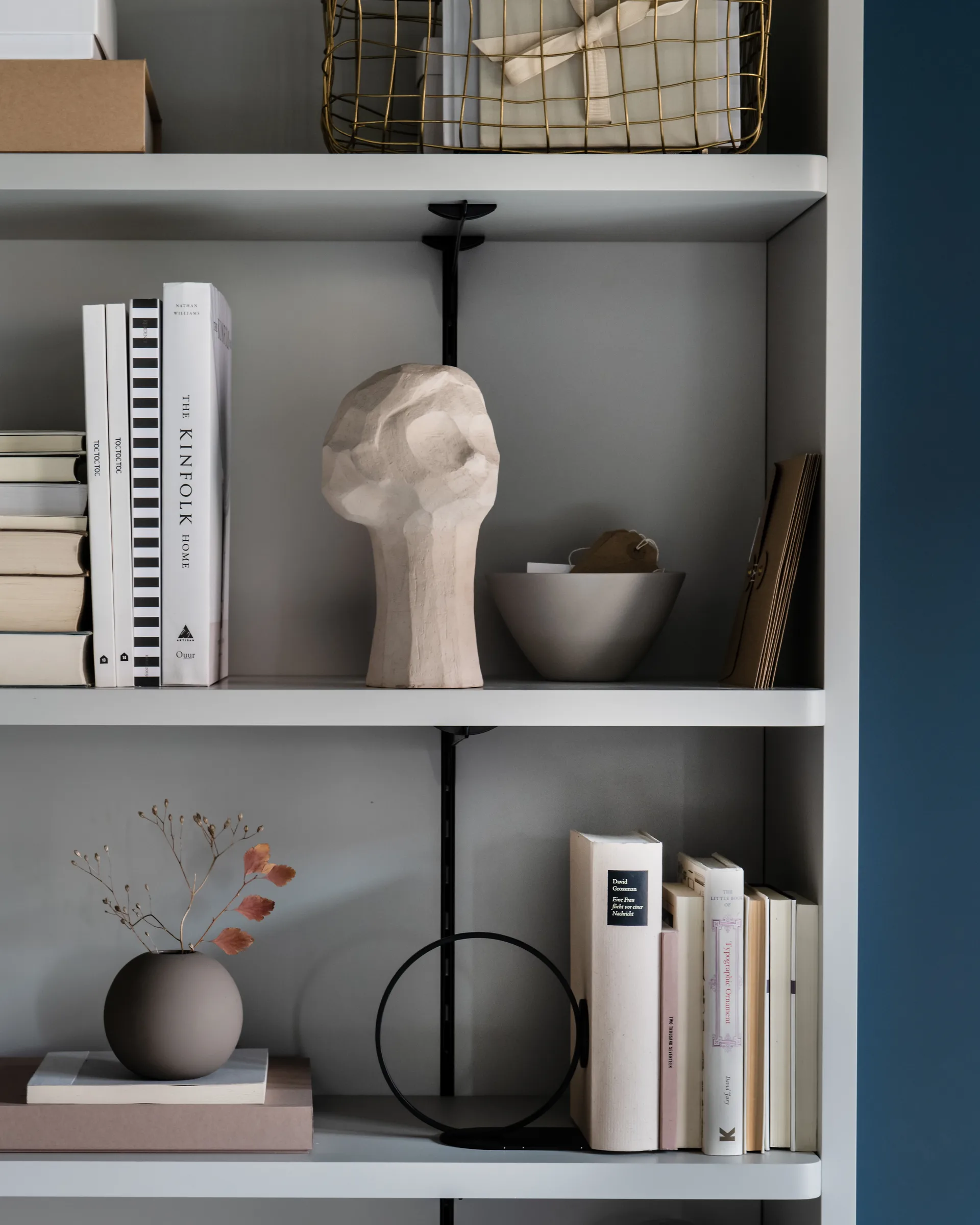 Book Ring βιβλιοστάτης 10 εκ., μαύρο Cooee Design