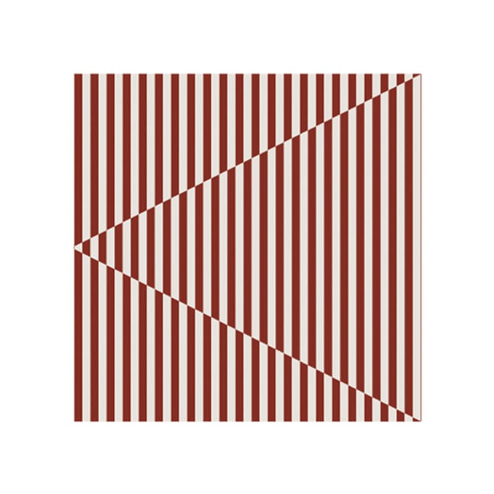 Broken Lines χαρτοπετσέτες 33x33 Συσκευασία 20 τεμαχίων, Μούρο-λευκό Cooee Design