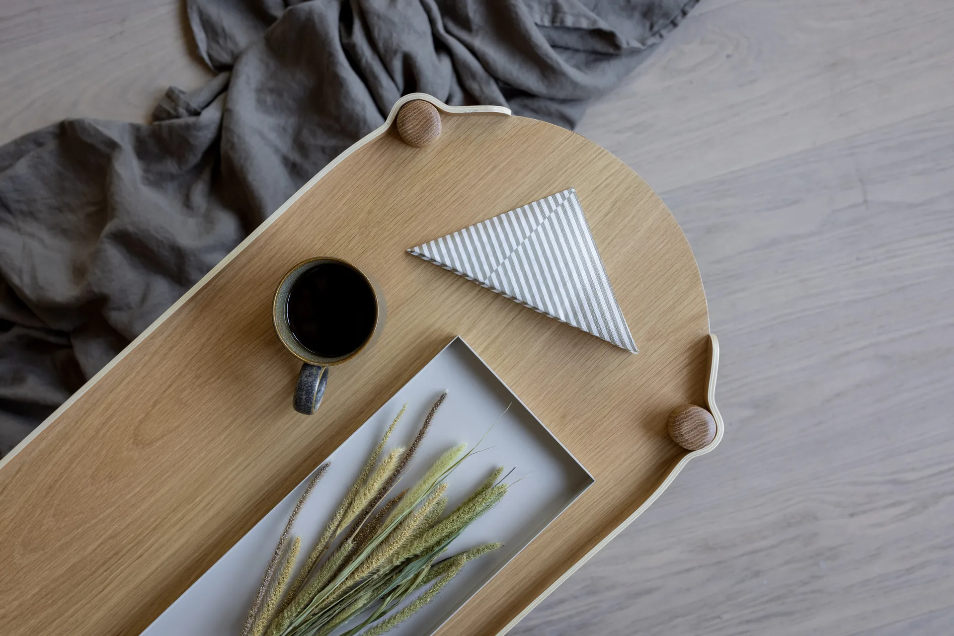 Broken Lines χαρτοπετσέτες 33x33 Συσκευασία 20 τεμαχίων, Άμμος-λευκό Cooee Design