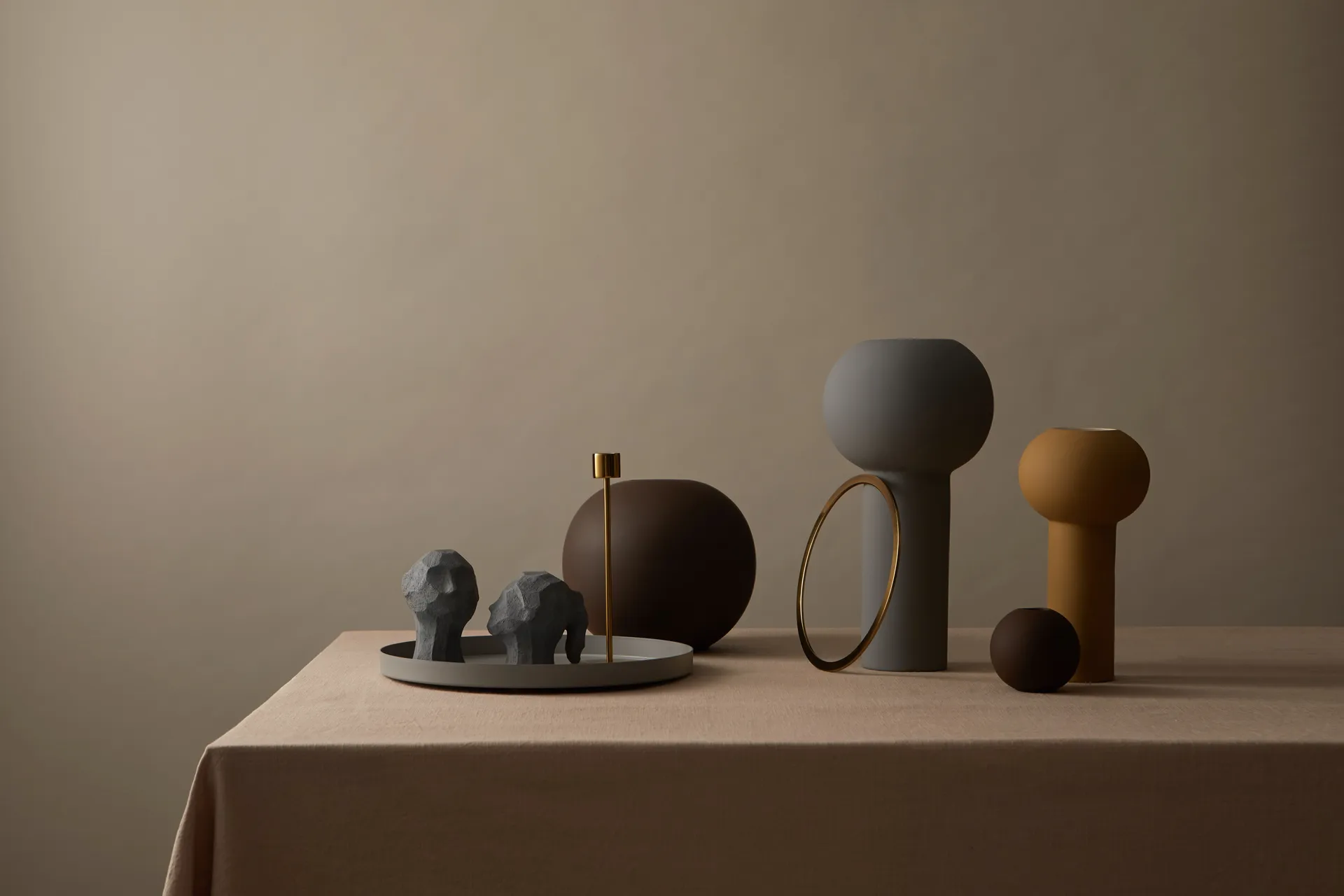 Cooee δίσκος στρογγυλός 30 cm, γκρι Cooee Design