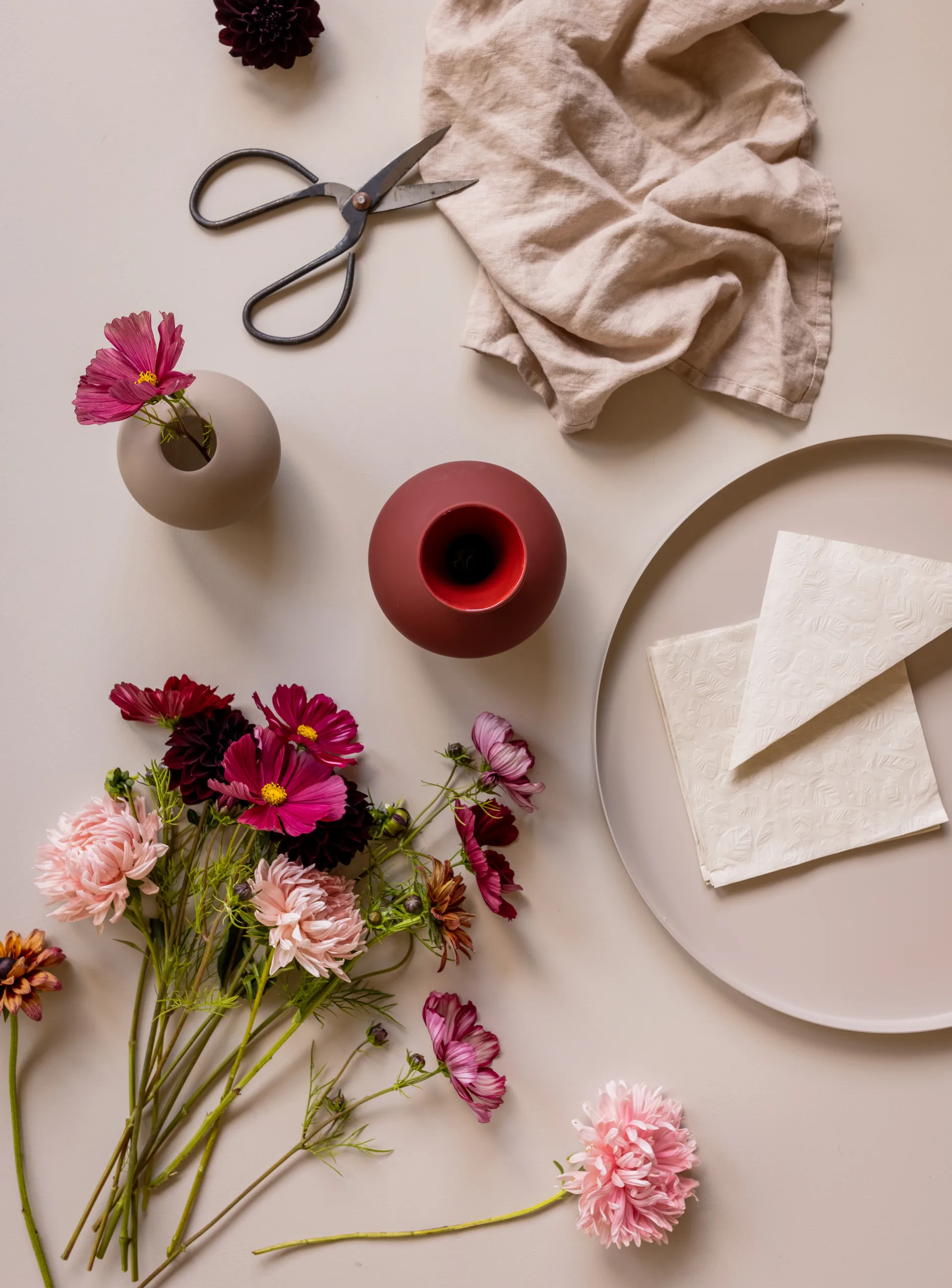 Cooee Leaf χαρτοπετσέτες 33x33 cm Συσκευασία 20 τεμαχίων, Κοχύλι Cooee Design