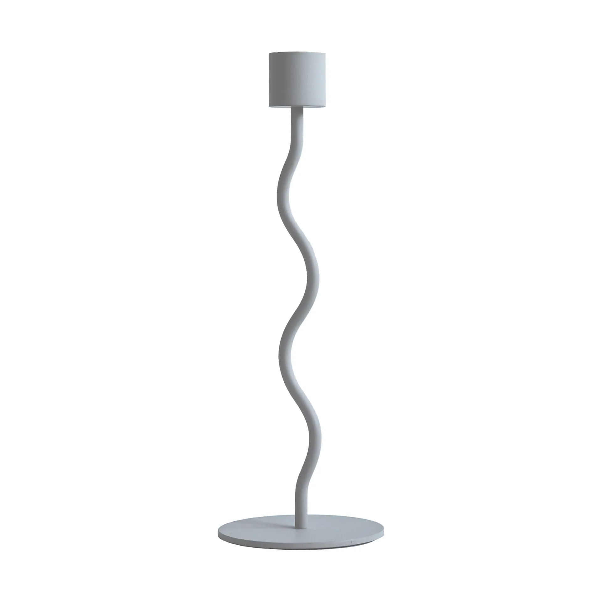 Curved κηροπήγιο 23 εκ, Pale blue Cooee Design