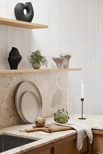 Curved κηροπήγιο 23 εκ - Μαύρο - Cooee Design