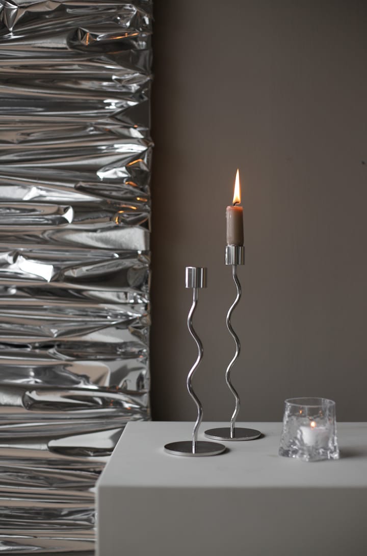 Curved κηροπήγιο 26 εκ, Ανοξείδωτο Ατσάλι Cooee Design