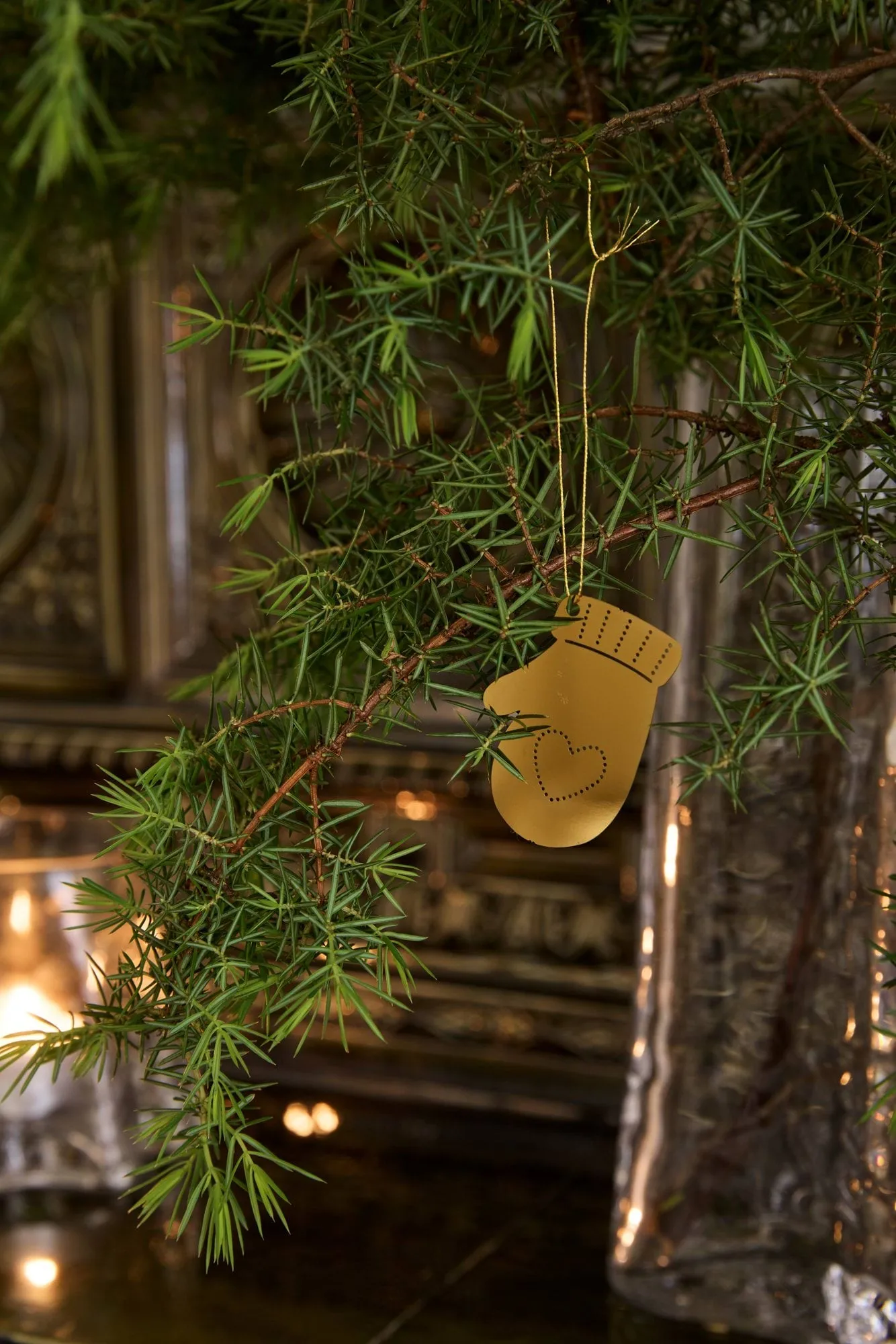 Deco Winter activities χριστουγεννιάτικα κρεμαστά 6 τεμάχια, Ορείχαλκος Cooee Design