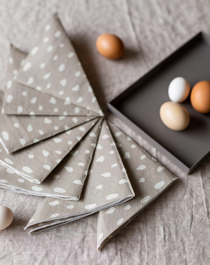 Dots χαρτοπετσέτες 33x33 cm Συσκευασία 20 τεμαχίων, Άμμος Cooee Design