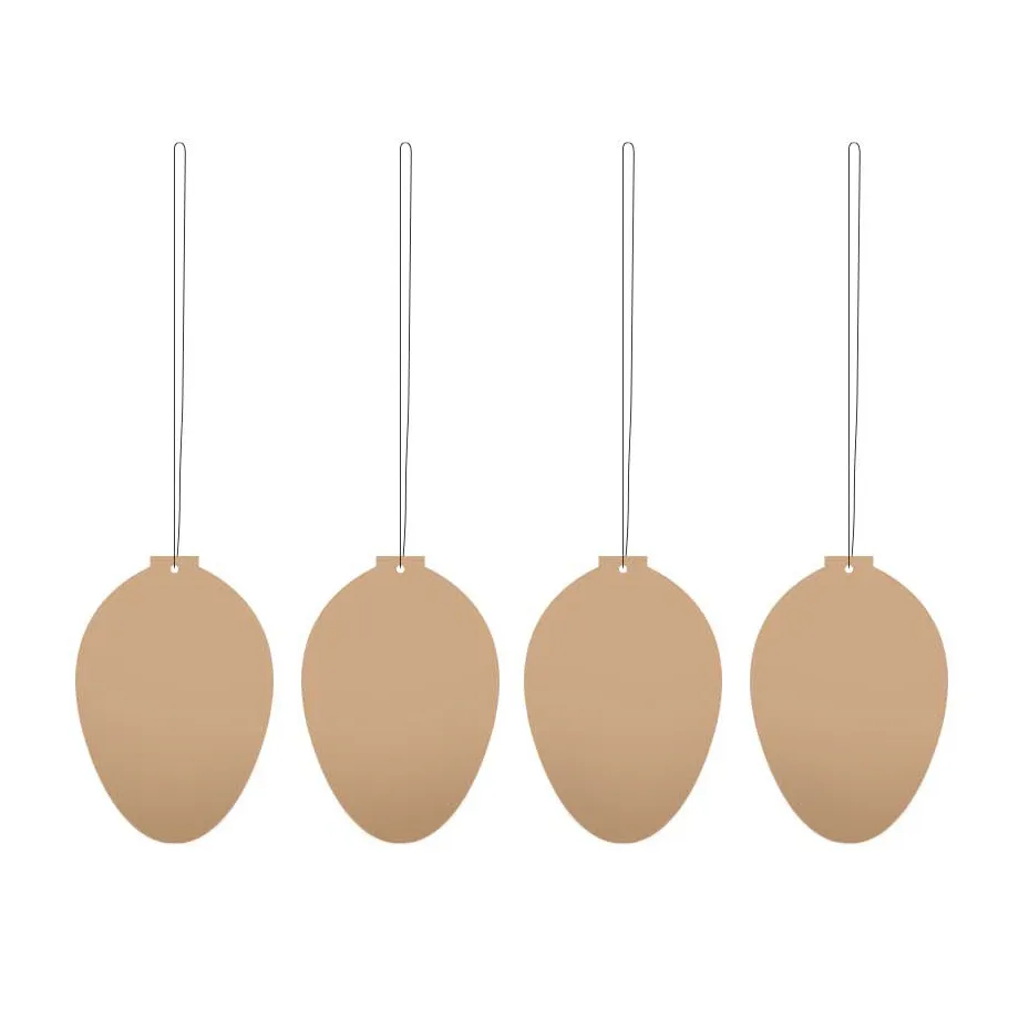 Easter Deco πασχαλινό αυγό διακόσμηση 4-pack, Café au lait Cooee Design