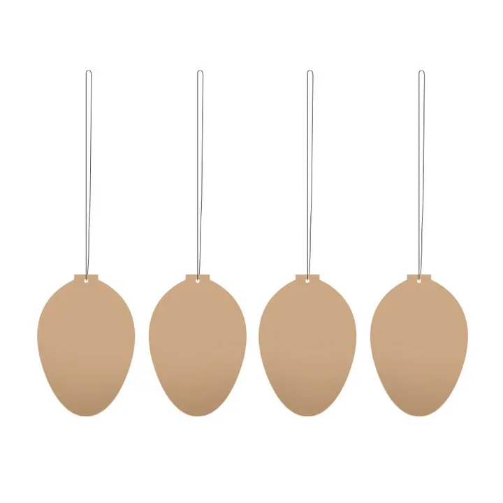 Easter Deco πασχαλινό αυγό διακόσμηση 4-pack - Café au lait - Cooee Design