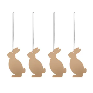 Easter Deco λαγός πασχαλινό κρεμαστό 4-pack - Café au lait - Cooee Design