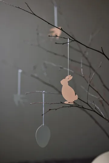 Easter Deco λαγός πασχαλινό κρεμαστό 4-pack - Café au lait - Cooee Design