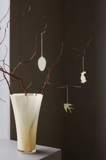 Easter Deco Πασχαλινό διακοσμητικό πουλί κρεμαστό 4-pack - Light yellow - Cooee Design