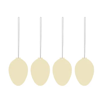 Easter Deco πασχαλινό αυγό διακόσμηση 4-pack - Light yellow - Cooee Design