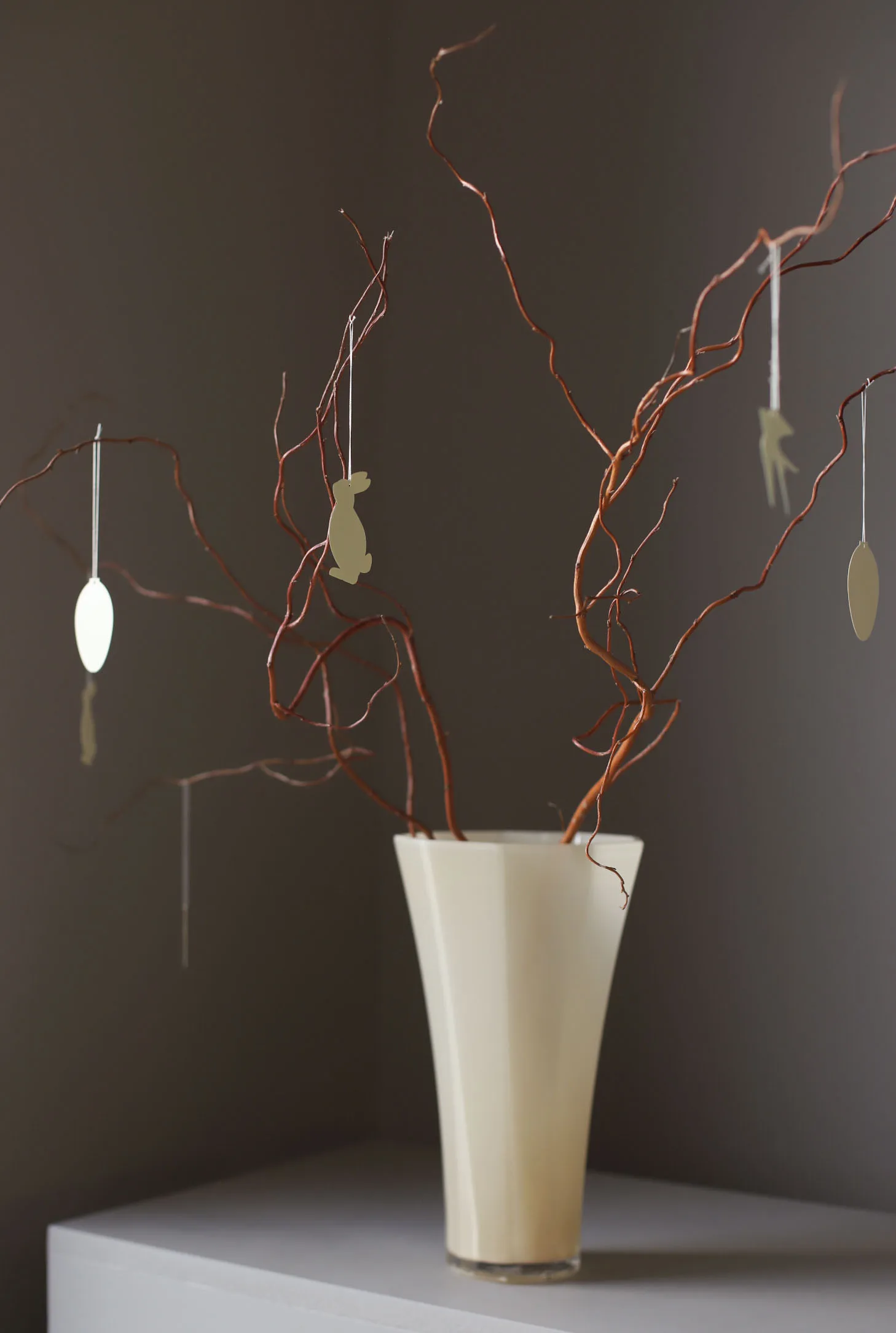 Easter Deco λαγός πασχαλινό κρεμαστό 4-pack, Light yellow Cooee Design