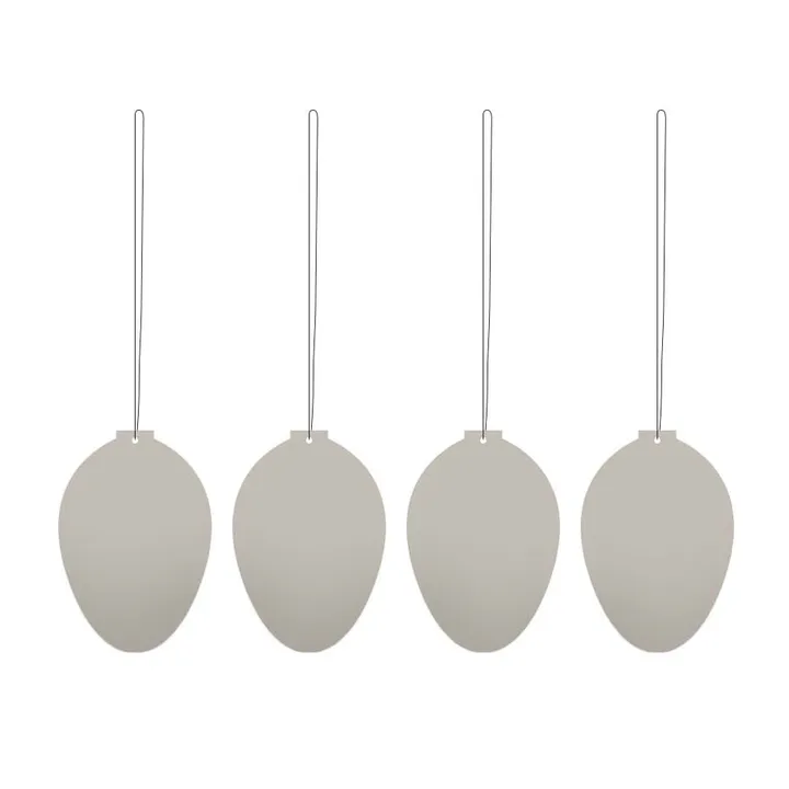 Easter Deco πασχαλινό αυγό διακόσμηση 4-pack - Sand - Cooee Design