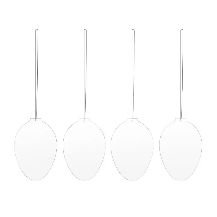 Easter Deco πασχαλινό αυγό διακόσμηση 4-pack - White - Cooee Design