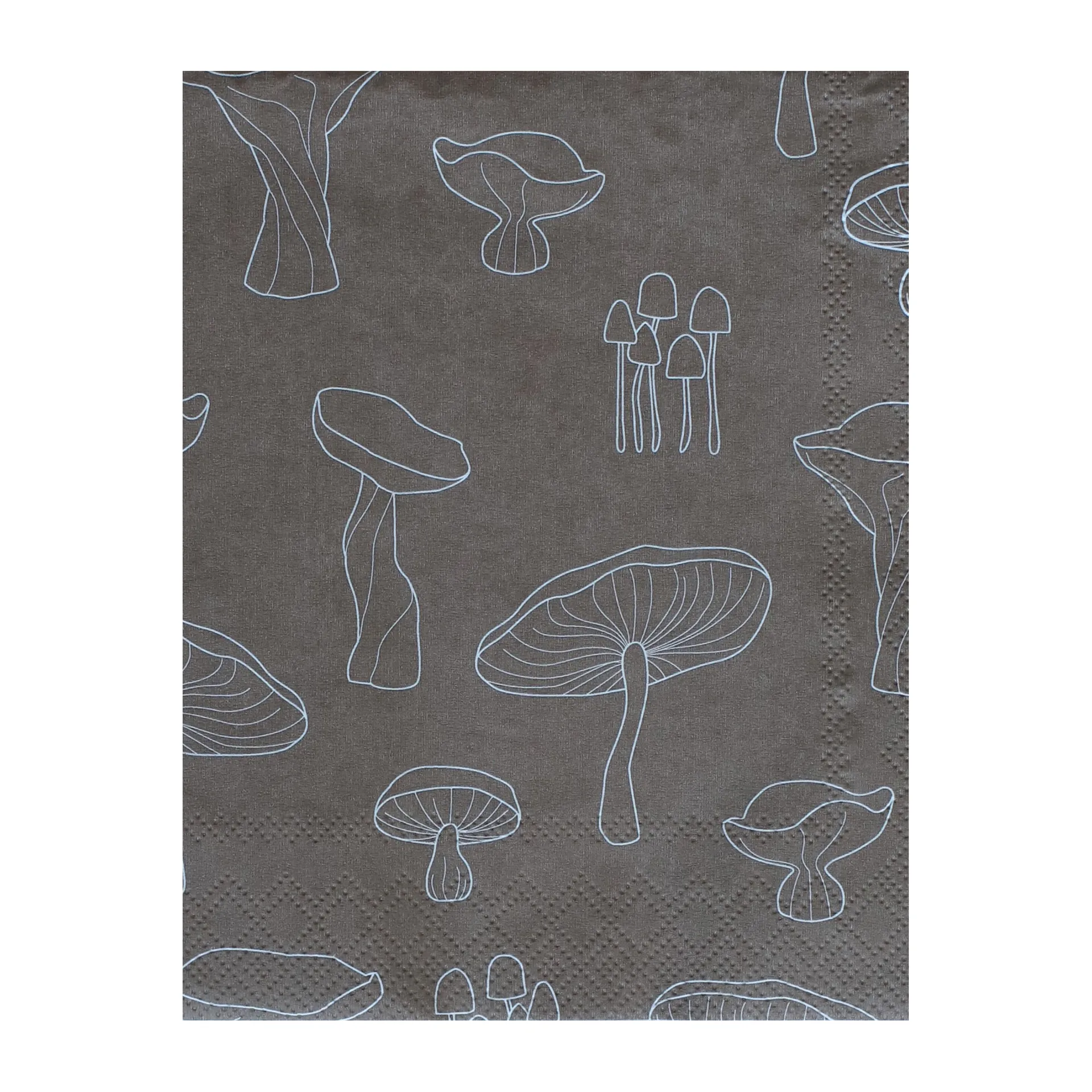 Fungi χαρτοπετσέτες 33x33 εκ 20-τεμ, Hazelnut-white Cooee Design
