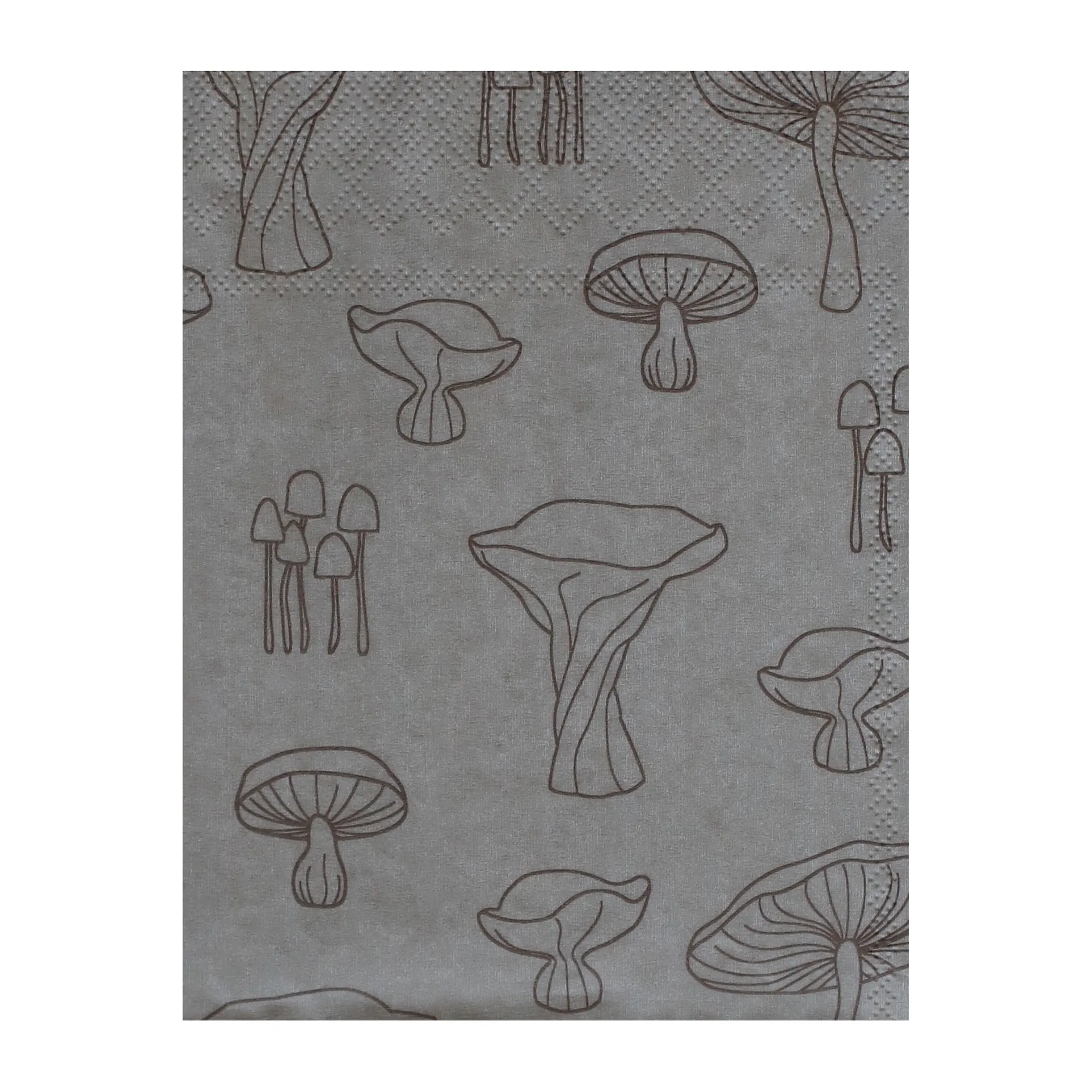 Fungi χαρτοπετσέτες 33x33 εκ 20-τεμ, Sand-hazelnut Cooee Design
