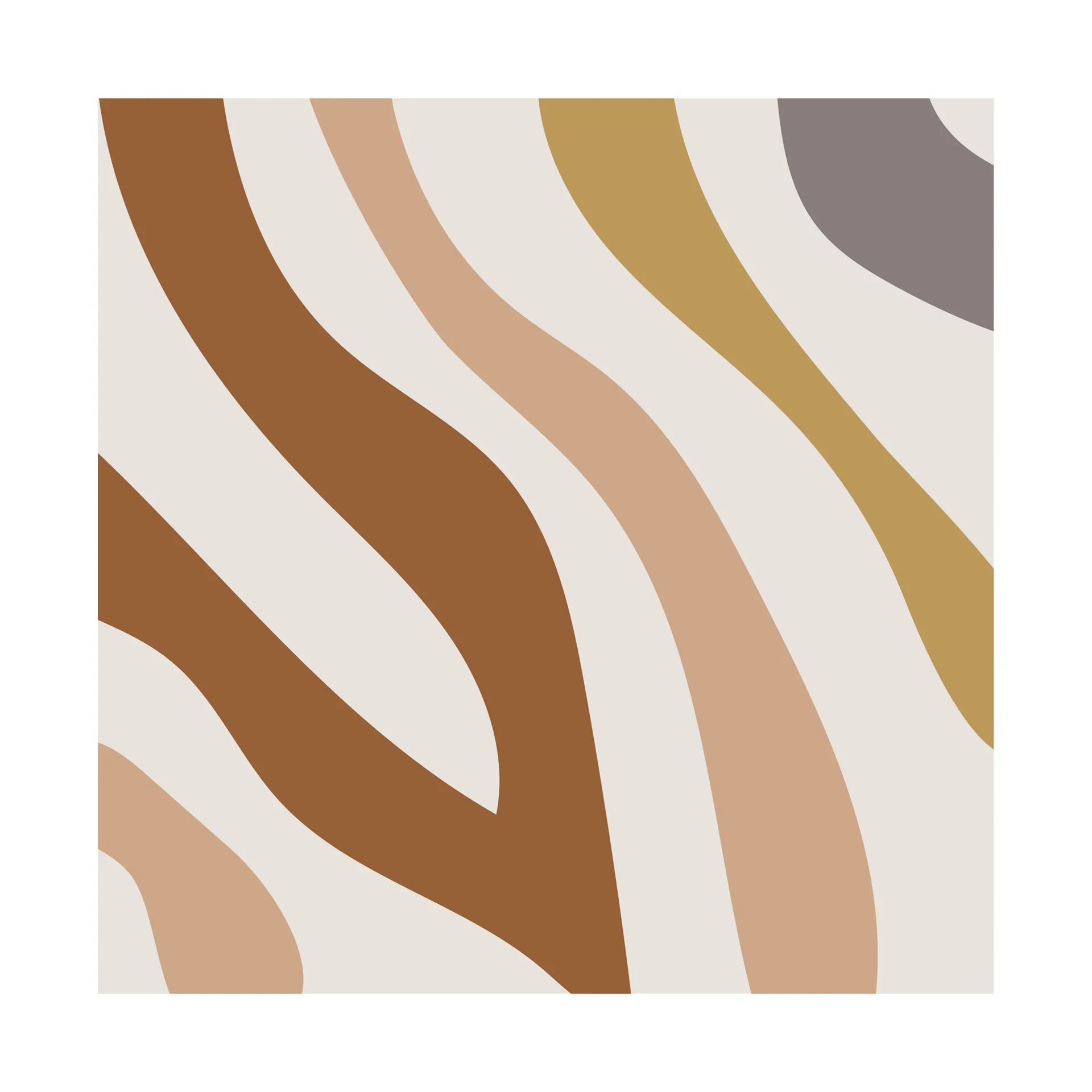 Gotland χαρτοπετσέτες 33x33 cm Συσκευασία 20 τεμαχίων, Γη Cooee Design