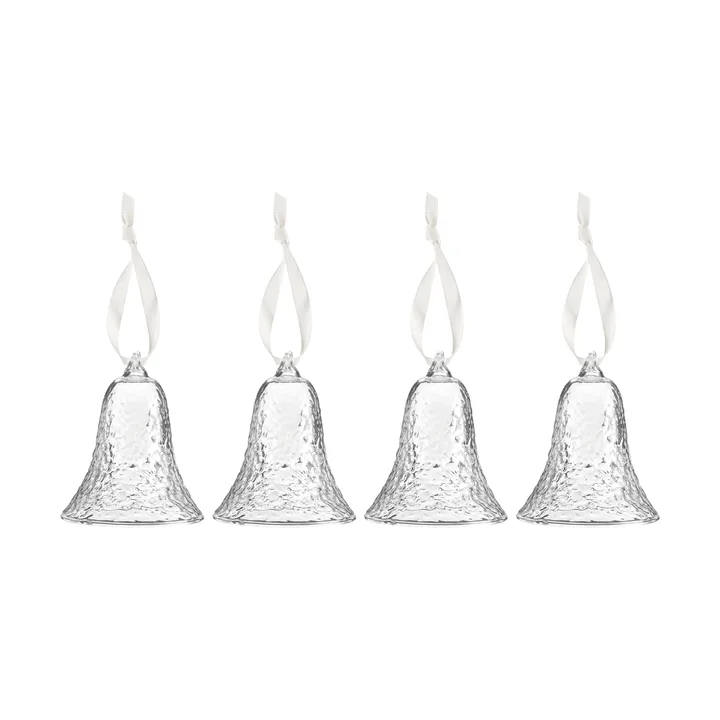 Gry bell ρολόι 8 εκ. συσκευασία 4 τεμαχίων - Clear - Cooee Design