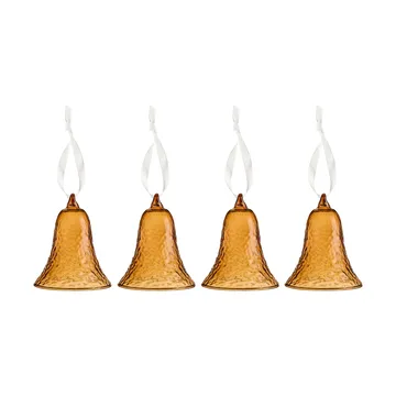 Gry bell ρολόι 8 εκ. συσκευασία 4 τεμαχίων - Cognac - Cooee Design
