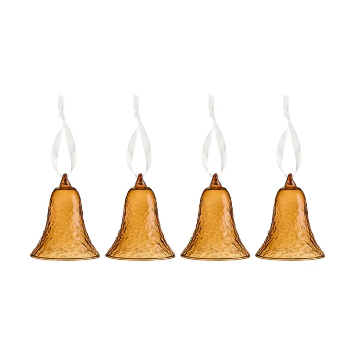Gry bell ρολόι 8 εκ. συσκευασία 4 τεμαχίων - Cognac - Cooee Design