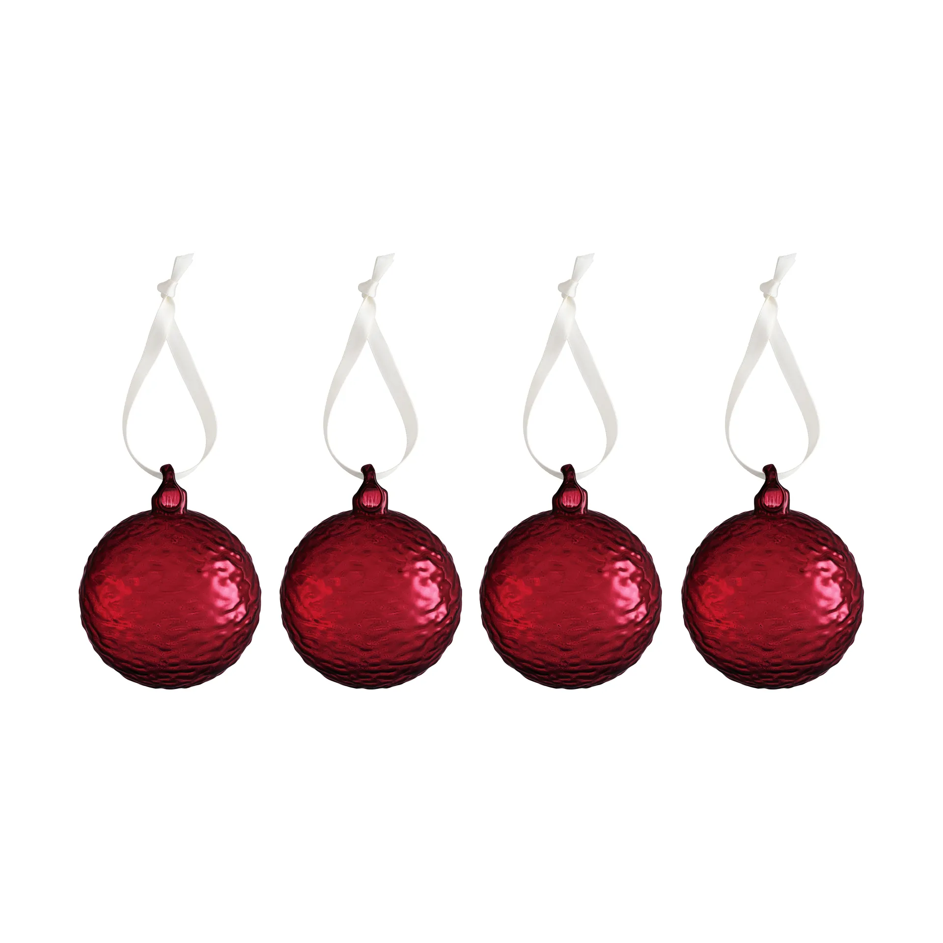 Χριστουγεννιάτικη μπάλα Gry Marble Ø8 cm, Deep red Cooee Design