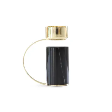 Heavy κηροπήγιο - nero marquina - Cooee Design