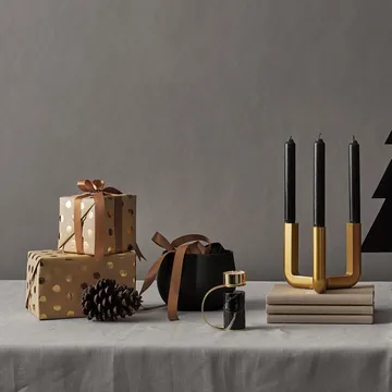 Heavy κηροπήγιο - nero marquina - Cooee Design