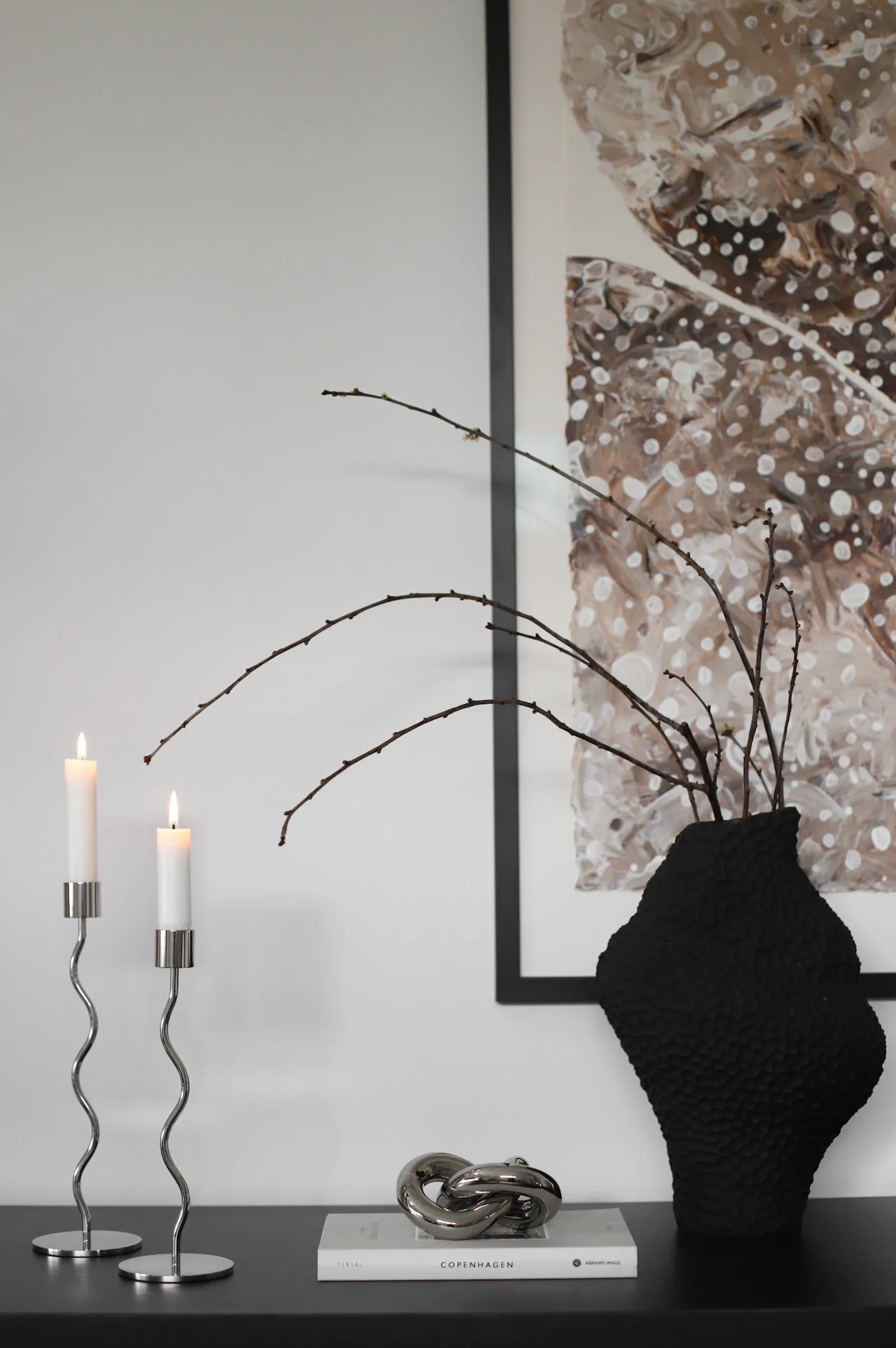 Knot Table μικρό διακοσμητικό, Light Silver Cooee Design