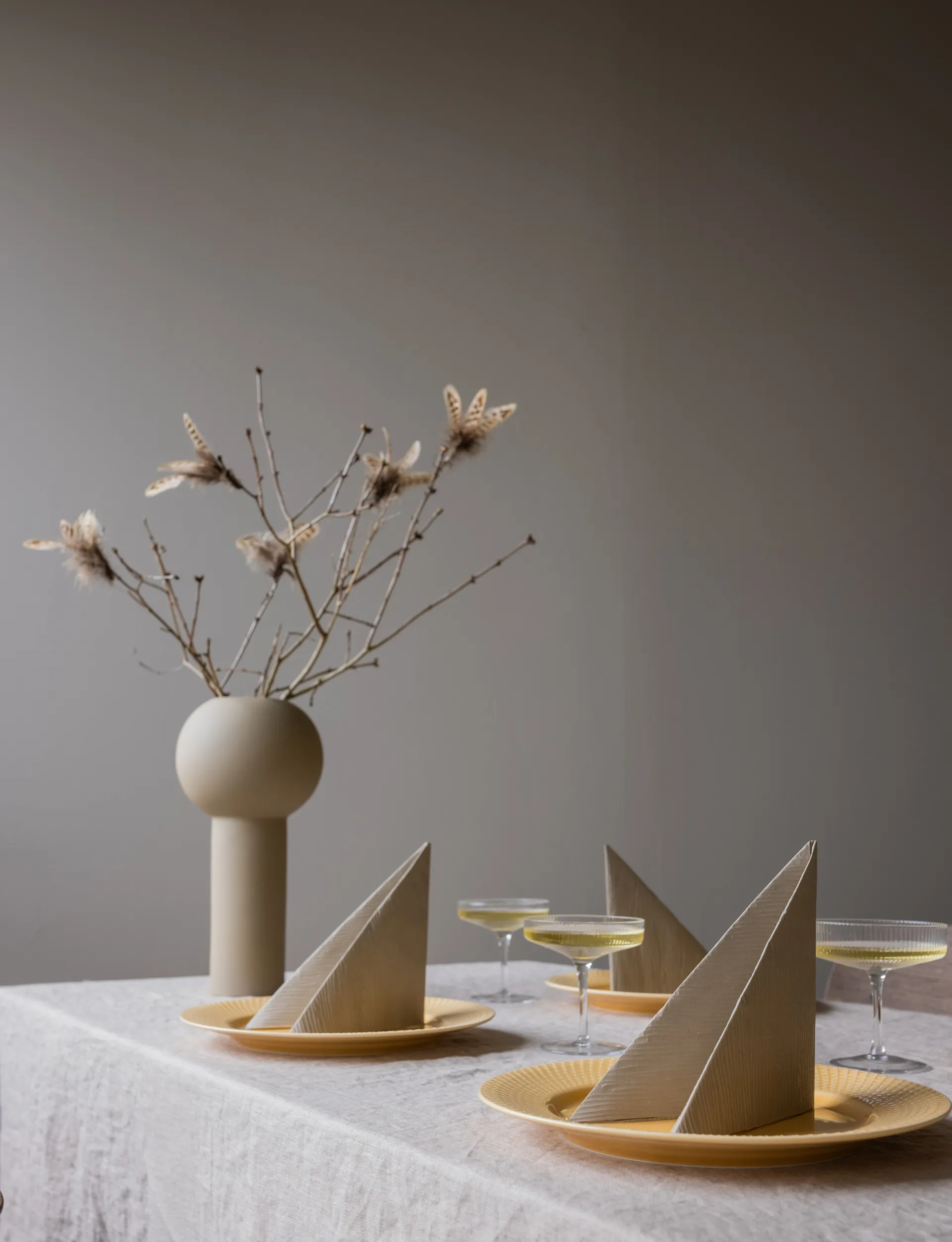 Lines χαρτοπετσέτες 33x33 cm Συσκευασία 18 τεμαχίων, Άμμος Cooee Design