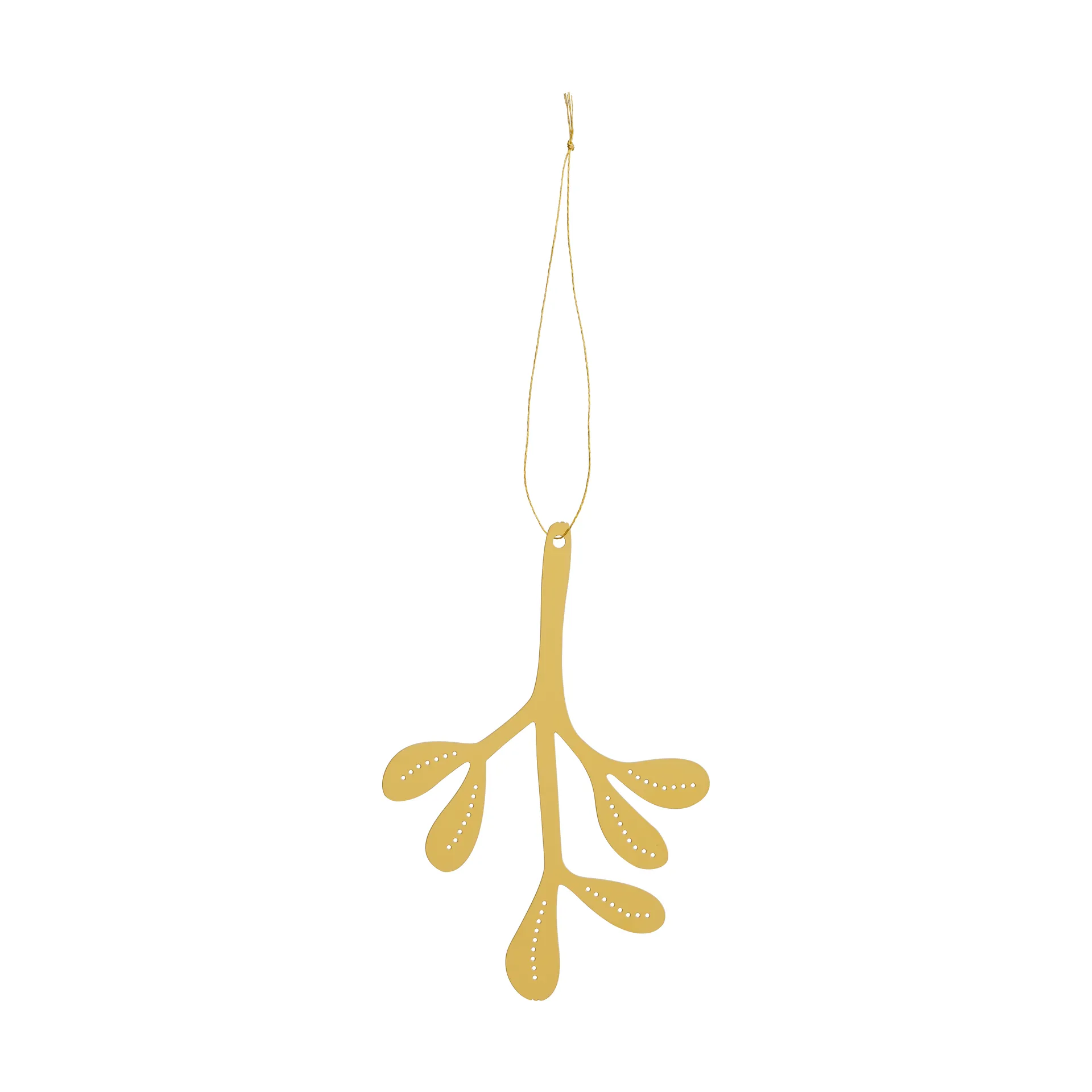 Mistletoe κρεμαστό στολίδι 2 τεμ., Ορείχαλκος, 12 εκ. Cooee Design