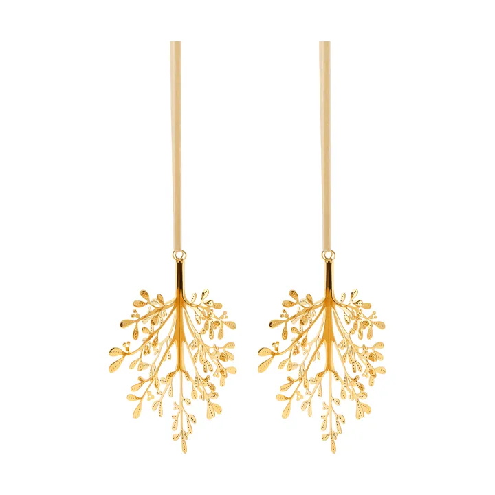 Mistletoe κρεμαστό στολίδι 2 τεμ. - Ορείχαλκος 20 εκ. - Cooee Design