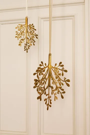 Mistletoe κρεμαστό στολίδι 2 τεμ. - Ορείχαλκος 20 εκ. - Cooee Design