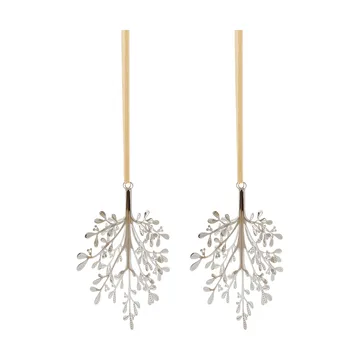 Mistletoe κρεμαστό στολίδι 2 τεμ. - Ανοξείδωτος χάλυβας, 20 εκ. - Cooee Design