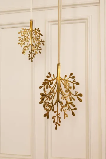 Mistletoe κρεμαστό στολίδι 2 τεμ. - Ορείχαλκος, 29 εκ. - Cooee Design