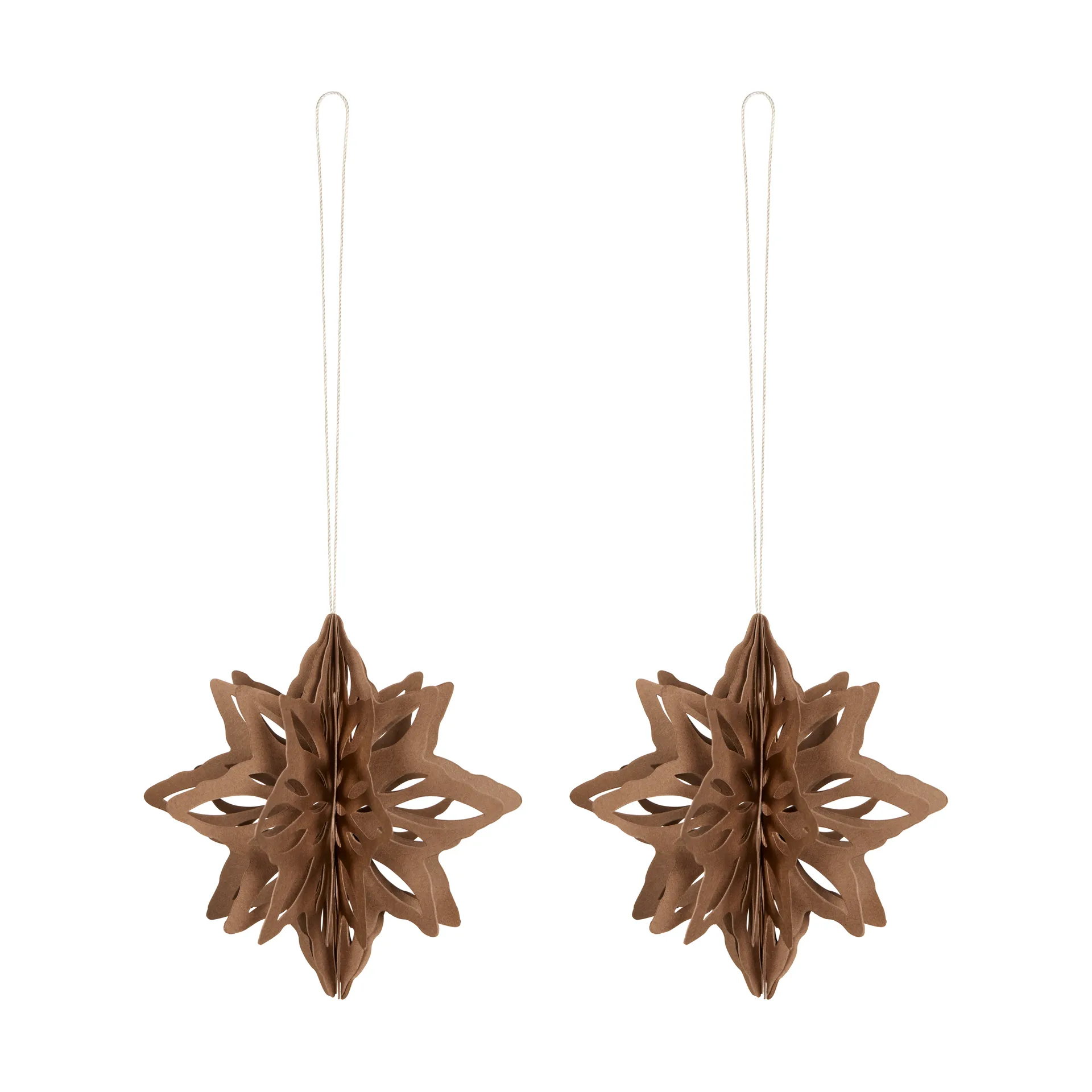 Χάρτινο διακοσμητικό κρεμαστό Paper Nova star 2 τεμαχίων, Coffee Cooee Design