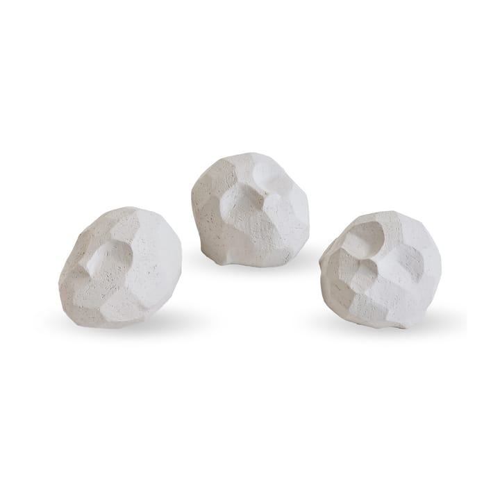 Pebble γλυπτά κεφάλια Συσκευασία 3 τεμαχίων - Ασβεστόλιθ�ος - Cooee Design