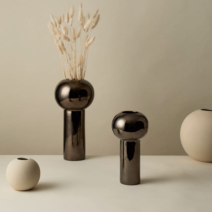 Pillar βάζο 24 cm, Σκούρο Ασημί Cooee Design