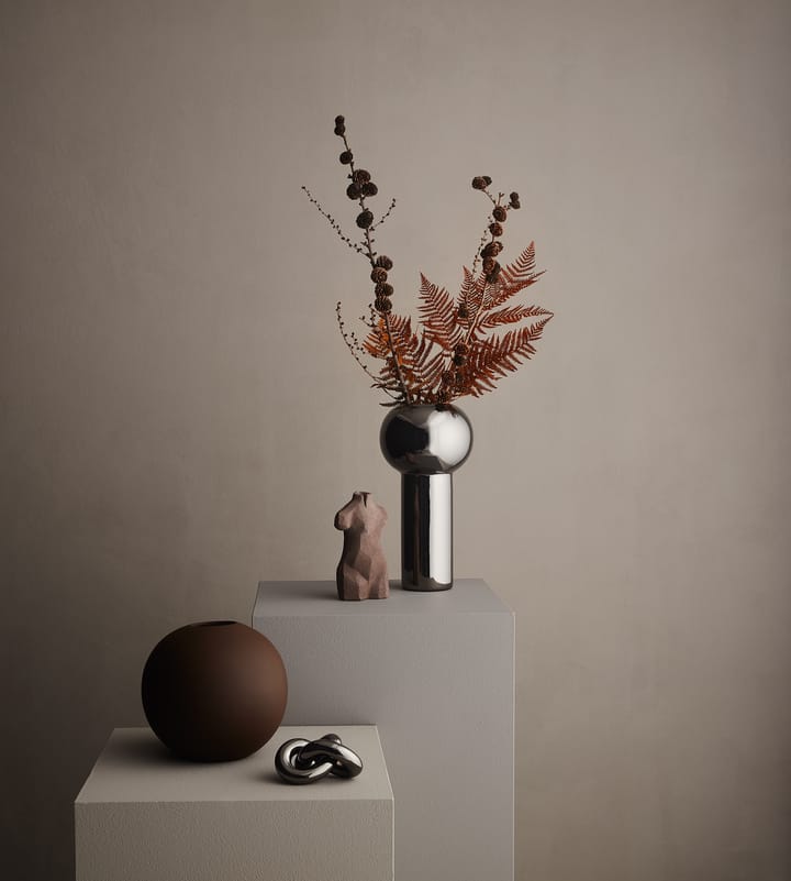 Pillar βάζο 24 cm, Σκούρο Ασημί Cooee Design