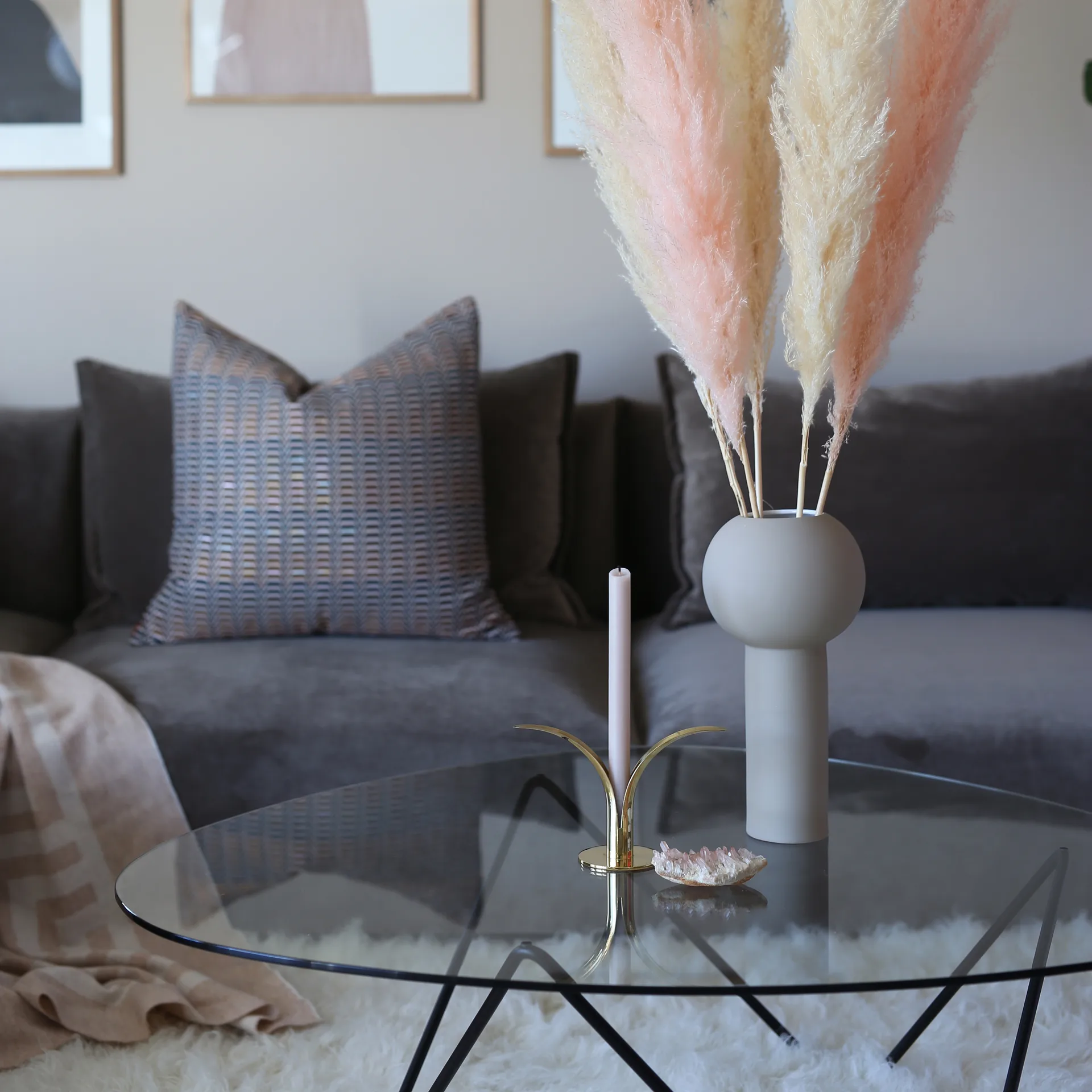 Pillar βάζο 32 cm, Γκρι Cooee Design