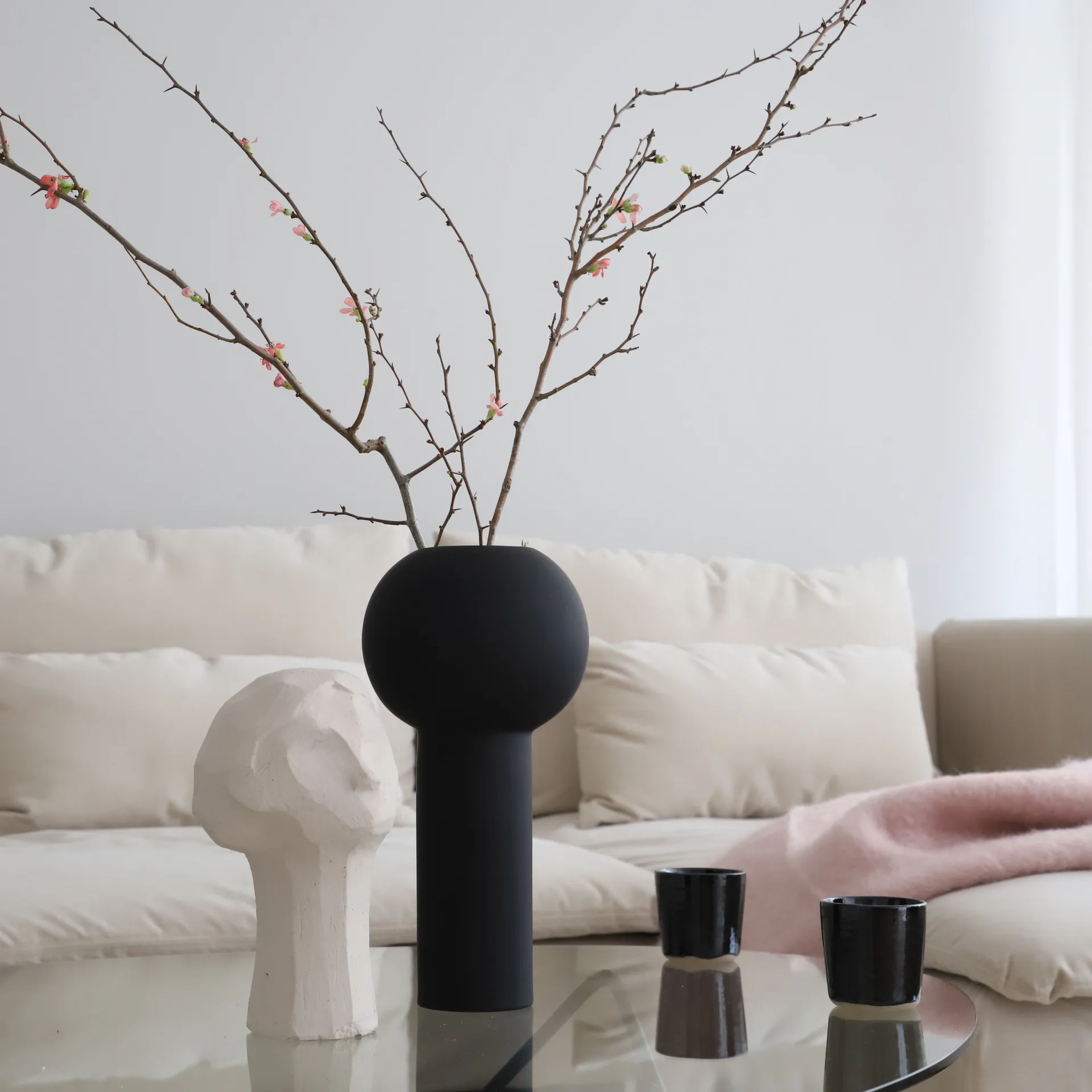 Pillar βάζο 32 cm, Μαύρο Cooee Design