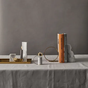 Quarter κηροπήγιο - μάρμαρο καρράρα - Cooee Design