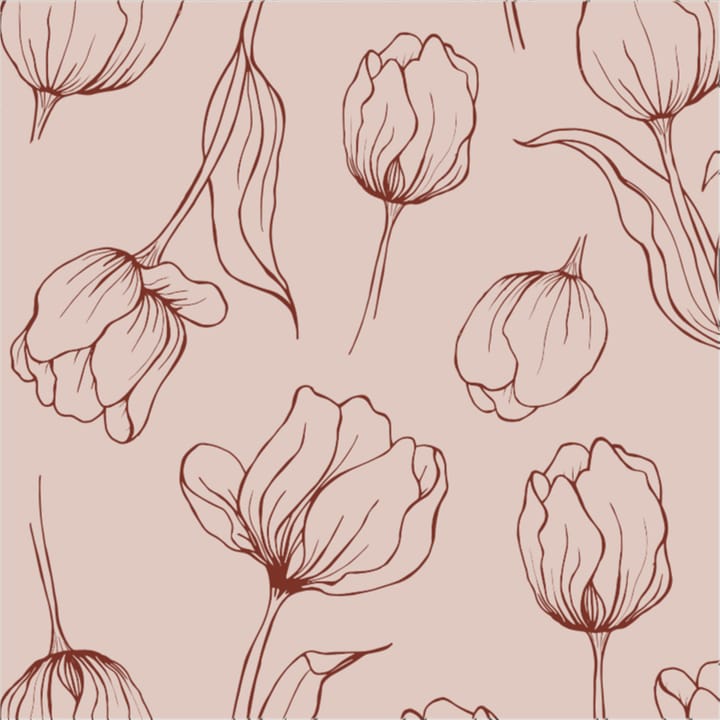 Tulipa πετσέτες 16x16 cm - Ρουζ - Cooee Design