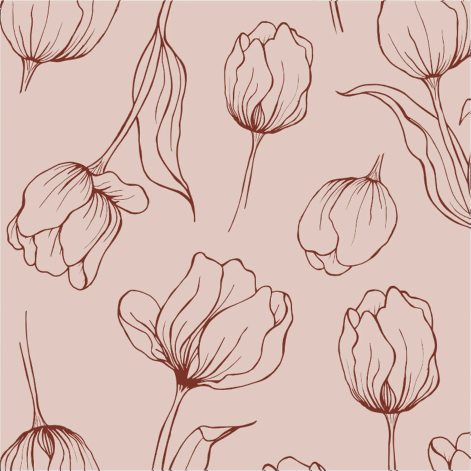 Tulipa πετσέτες 33x33 cm, Ρουζ Cooee Design