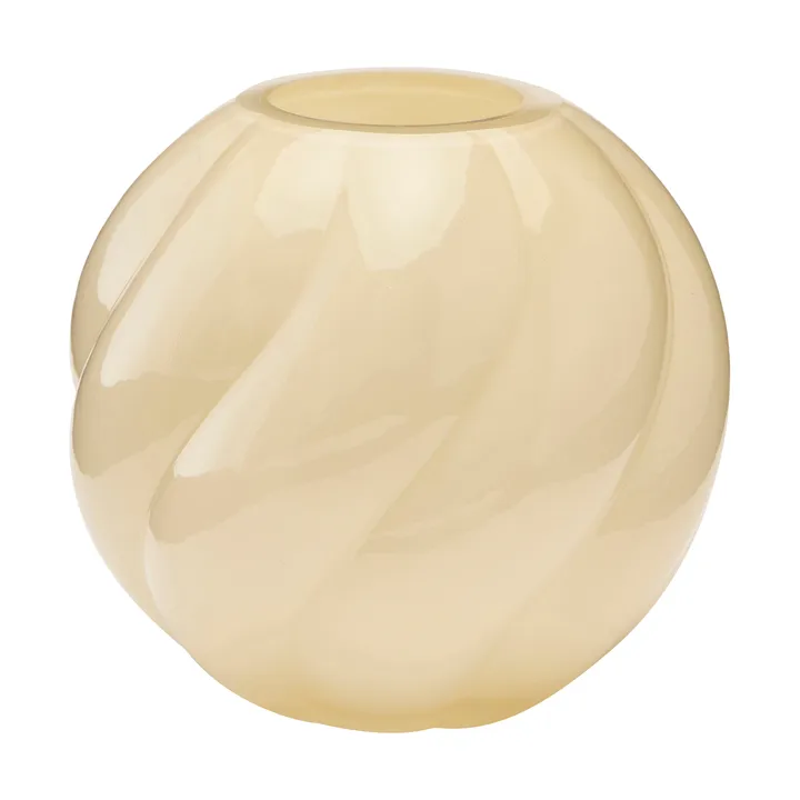 Βάζο Twist ball 12 cm - Butter yellow - Cooee Design