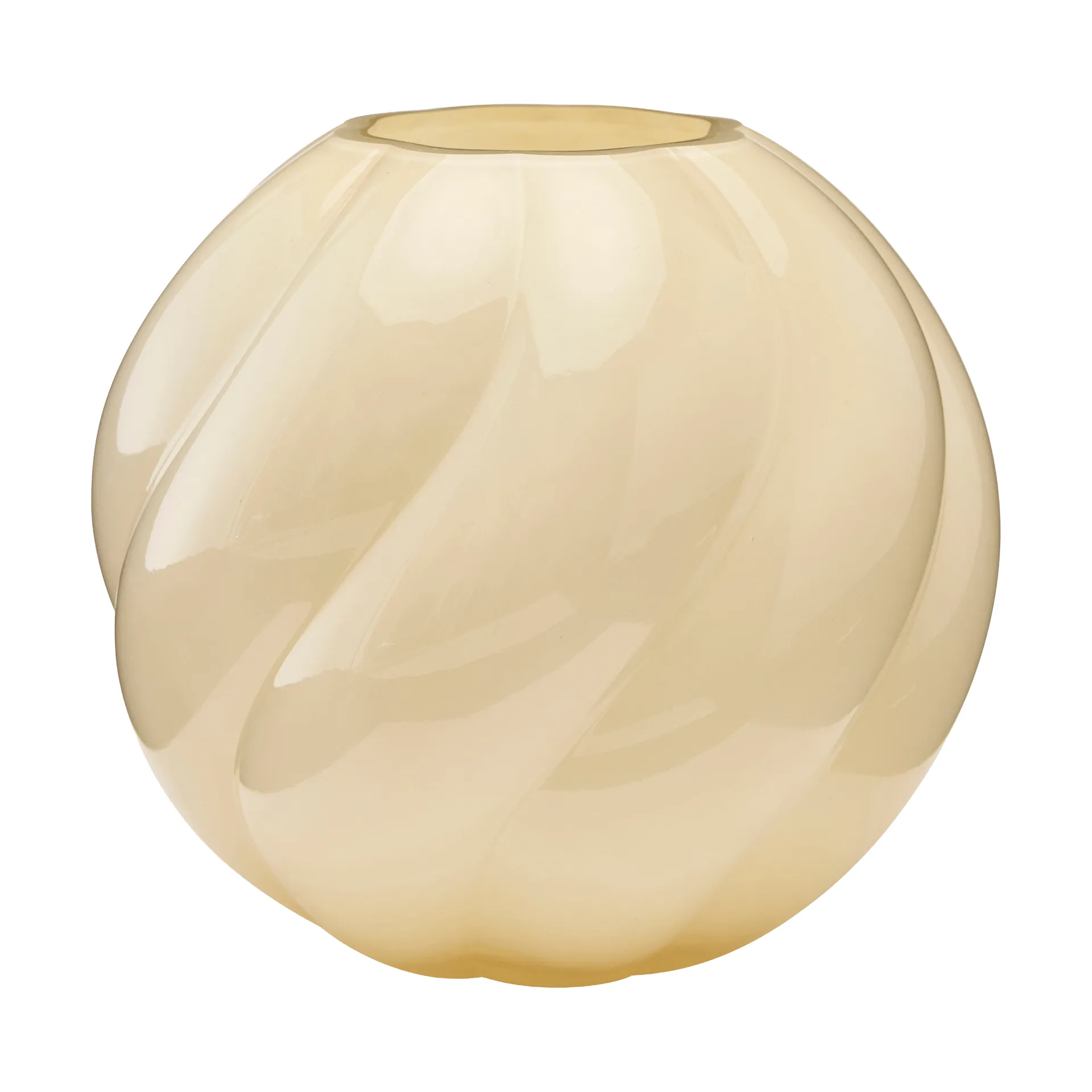 Twist ball βάζο 20 cm, Butter yellow Cooee Design