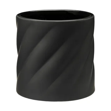 Twist γλάστρα - Black, medium Ø19 εκ. - Cooee Design