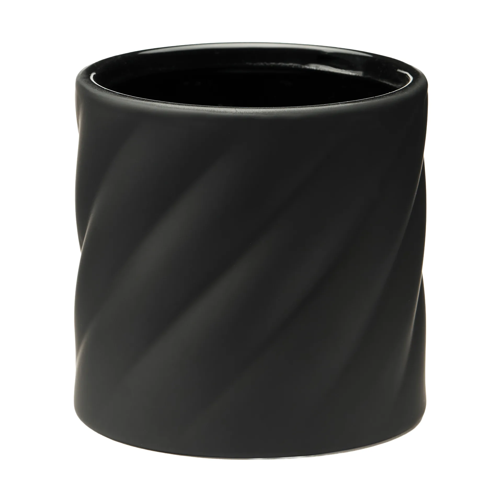 Twist γλάστρα, Black, small Ø12 εκ. Cooee Design